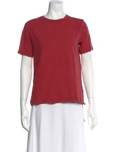 Pre-owned Ksubi Crew Neck Short Sleeve T-shirt In Red