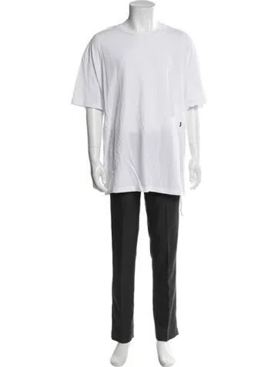 Pre-owned Ksubi Crew Neck Short Sleeve T-shirt In White