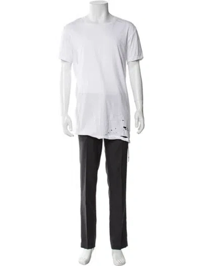 Pre-owned Ksubi Crew Neck Short Sleeve T-shirt In White