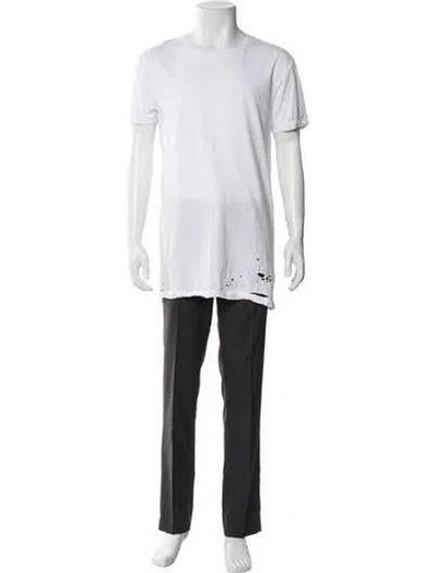 Pre-owned Ksubi Crew Neck Short Sleeve T-shirt In White