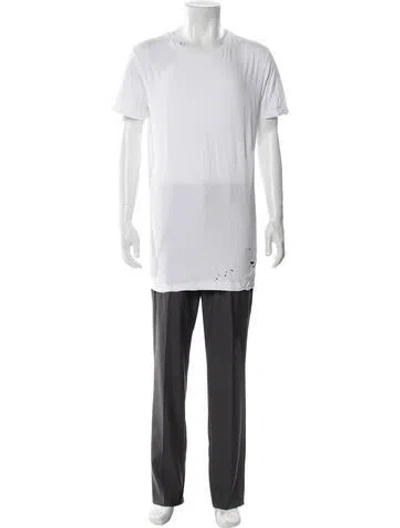 Pre-owned Ksubi Crew Neck Short Sleeve T-shirt In White