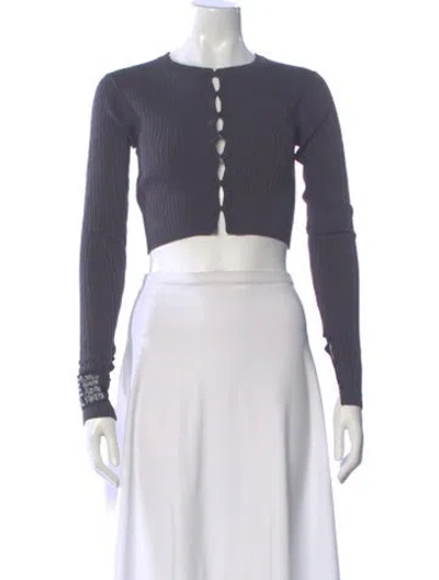 Pre-owned Ksubi Crew Neck Sweater In Gray