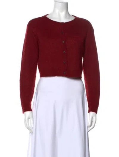 Pre-owned Ksubi Crew Neck Sweater In Red
