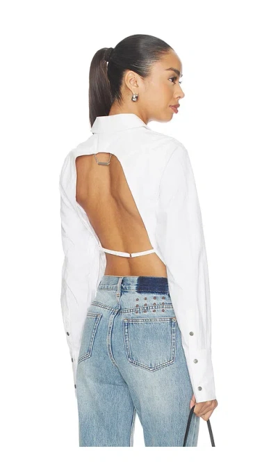 Ksubi Dare Open Back Shirt In White