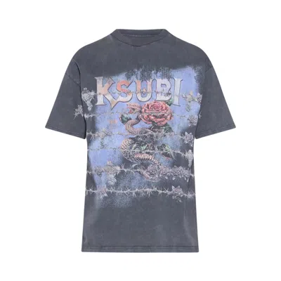 Pre-owned Ksubi Death Snake Ekcess Short-sleeve Tee 'rhino Charcoal' | Grey | Men's Size S In Gray