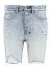 Ksubi Denim Bermuda Shorts In Gray
