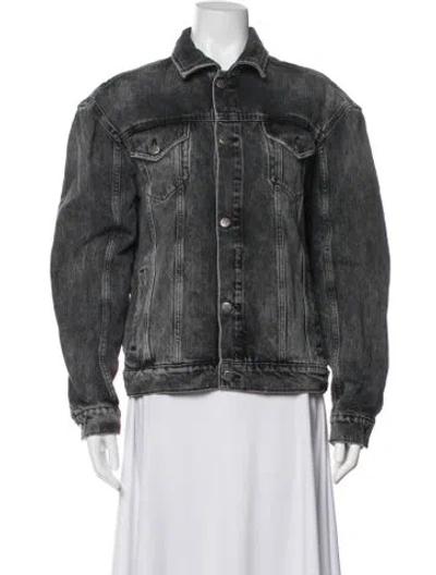 Pre-owned Ksubi Denim Jacket In Black