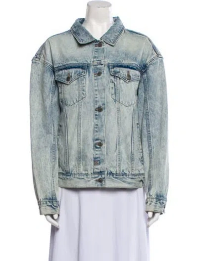 Pre-owned Ksubi Denim Jacket In Blue