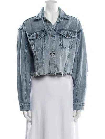 Pre-owned Ksubi Denim Jacket In Blue