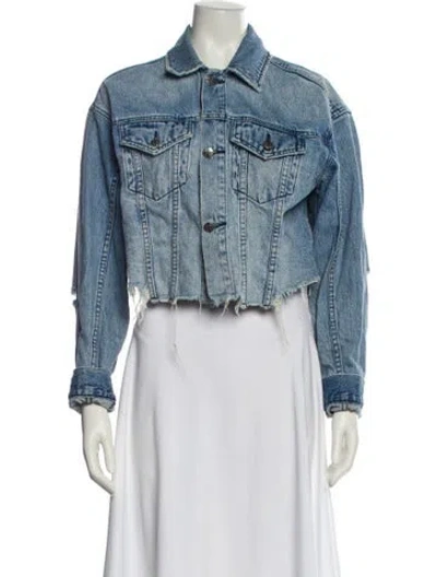 Pre-owned Ksubi Denim Jacket In Blue