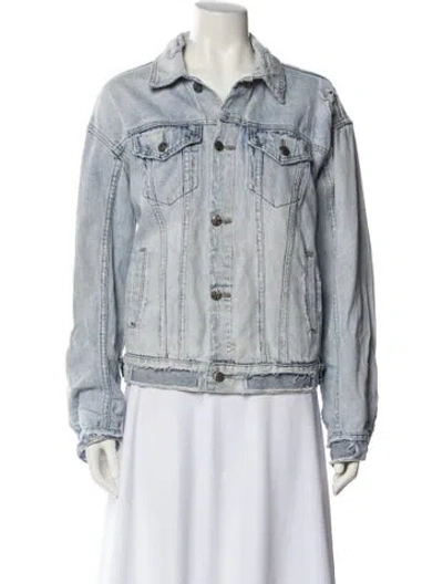 Pre-owned Ksubi Denim Jacket In Blue