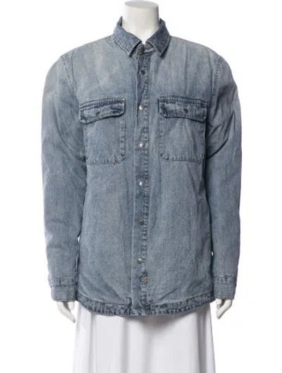 Pre-owned Ksubi Denim Jacket In Blue