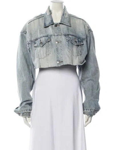 Pre-owned Ksubi Denim Jacket In Blue