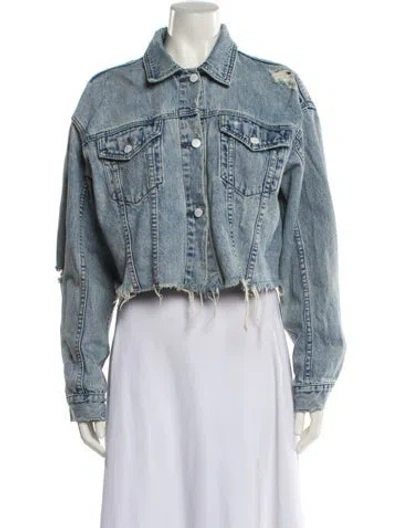 Pre-owned Ksubi Denim Jacket In Blue