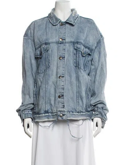 Pre-owned Ksubi Denim Jacket In Blue