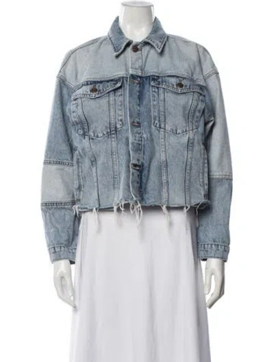 Pre-owned Ksubi Denim Jacket In Blue