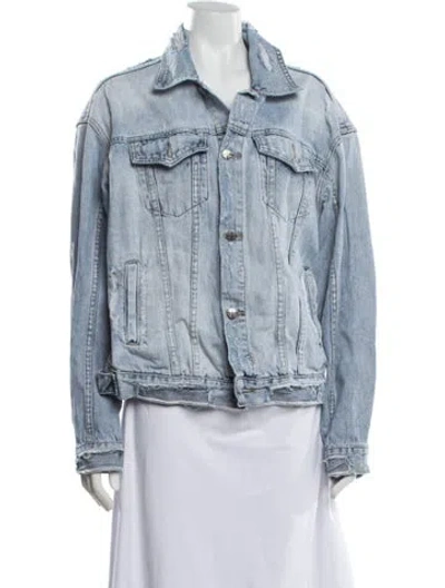 Pre-owned Ksubi Denim Jacket In Blue