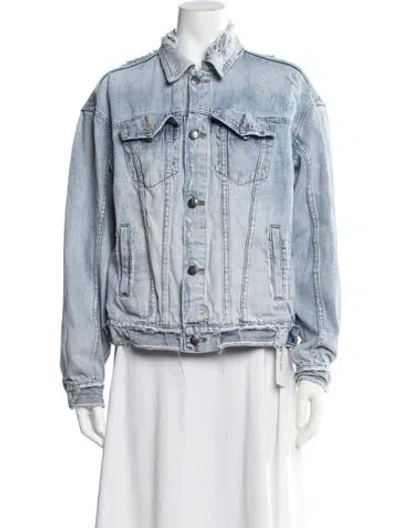 Pre-owned Ksubi Denim Jacket In Blue