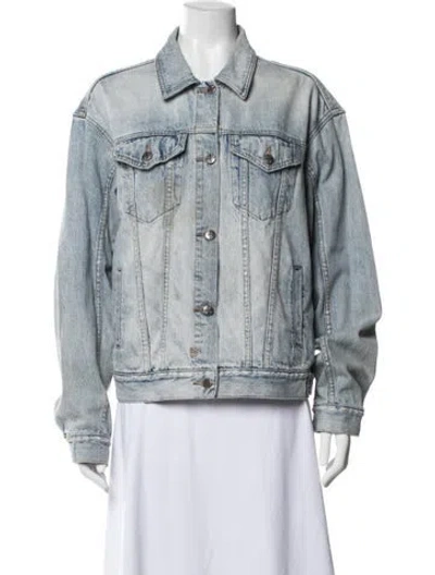 Pre-owned Ksubi Denim Jacket In Blue