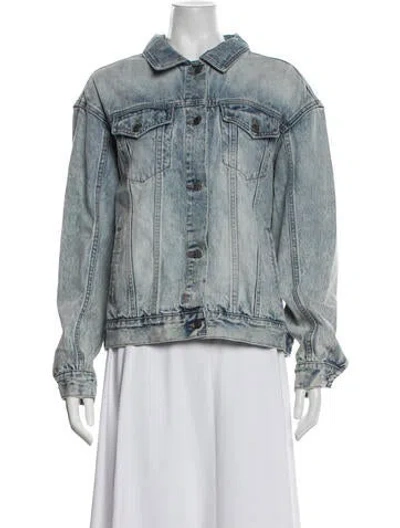 Pre-owned Ksubi Denim Jacket In Blue