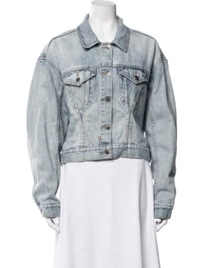 Pre-owned Ksubi Denim Jacket In Blue