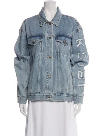 Pre-owned Ksubi Denim Jacket In Blue