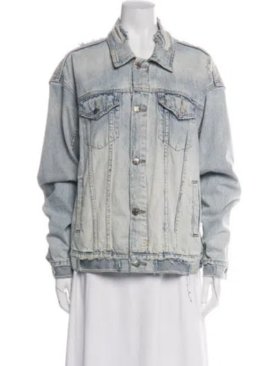 Pre-owned Ksubi Denim Jacket In Blue