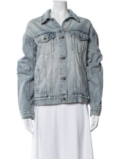 Pre-owned Ksubi Denim Jacket In Blue