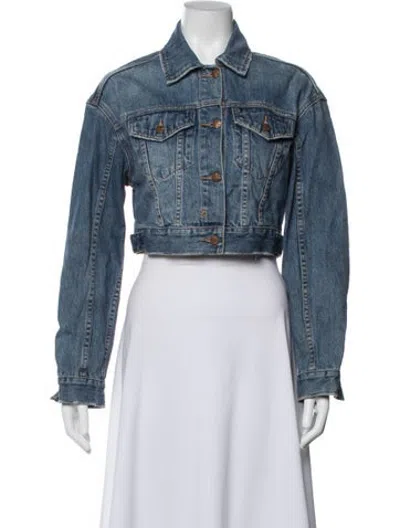 Pre-owned Ksubi Denim Jacket In Blue