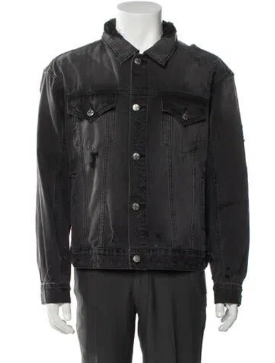 Pre-owned Ksubi Denim Jacket In Gray