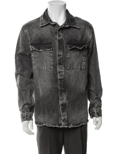 Pre-owned Ksubi Denim Jacket In Grey