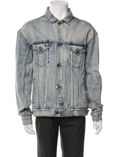 Pre-owned Ksubi Denim Jacket In Grey