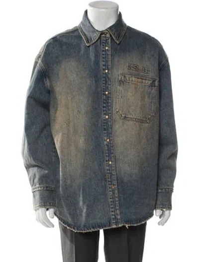 Pre-owned Ksubi Denim Jacket W/ Tags In Blue