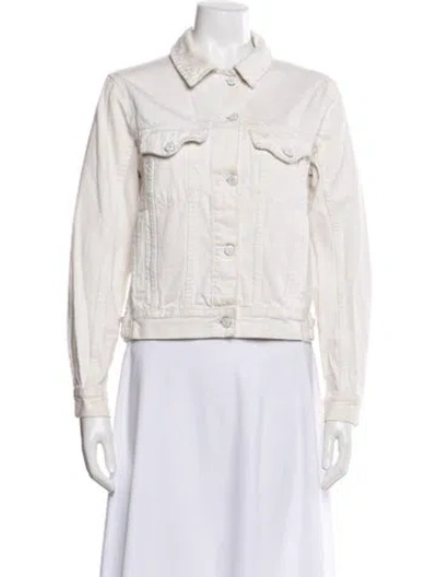 Pre-owned Ksubi Denim Jacket In White