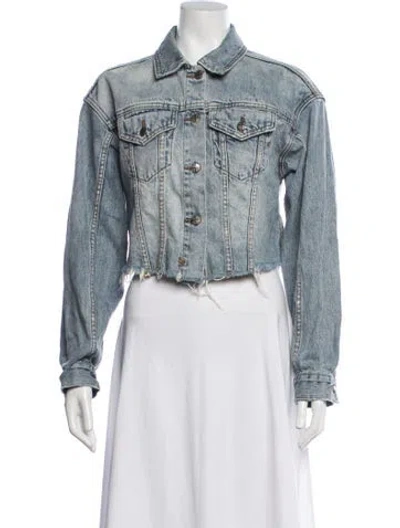 Pre-owned Ksubi Denim Jacket In White