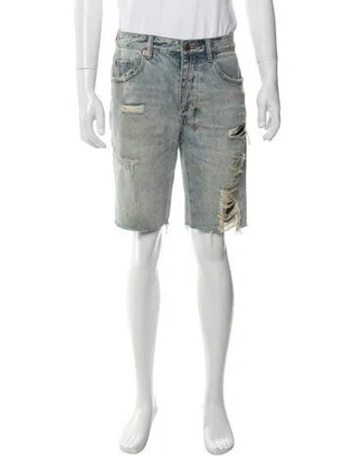 Pre-owned Ksubi Denim Shorts In Blue
