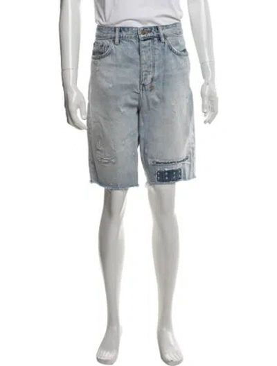 Pre-owned Ksubi Denim Shorts In Blue