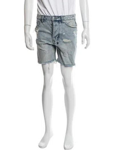 Pre-owned Ksubi Denim Shorts In Blue