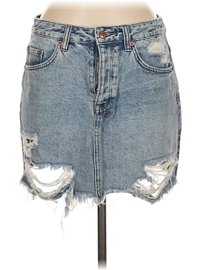 Pre-owned Ksubi Denim Skirt In Blue