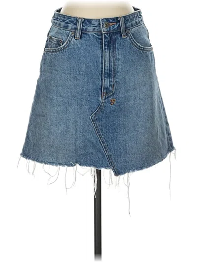 Pre-owned Ksubi Denim Skirt In Blue