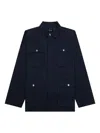 Ksubi Detonate Cross-stitch Pocket Jacket In Blue