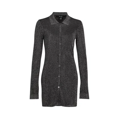 Pre-owned Ksubi Devin Shirtdress 'silver' | Women's Size S
