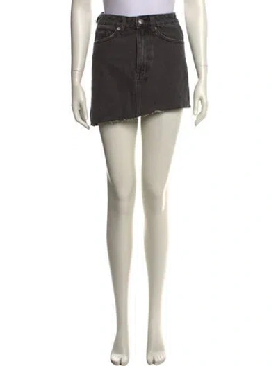 Pre-owned Ksubi Distressed Accents Mini Skirt W/ Tags In Neutral