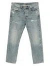 Ksubi Distressed-detail Jeans In Blue