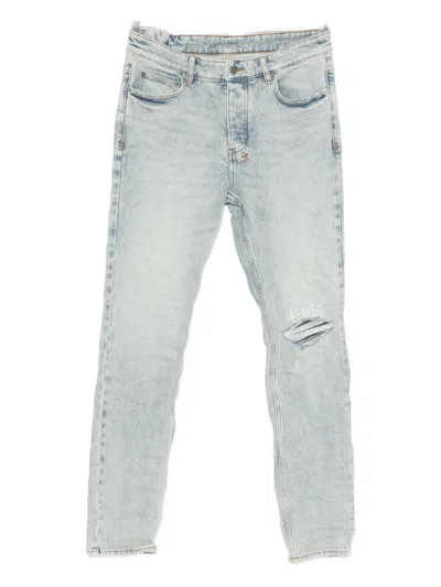 Ksubi Distressed-detail Jeans In Gray