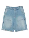Ksubi Double-pocket Denim Shorts In Blue