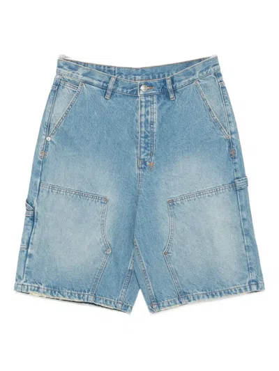 Ksubi Double-pocket Denim Shorts In Blue