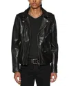 Ksubi Men's Studded Eagle Leather Jacket In Black