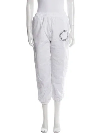 Pre-owned Ksubi Embroidered Accent Sweatpants In White