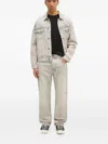 Ksubi Embroidered-patch Jeans In Metallic
